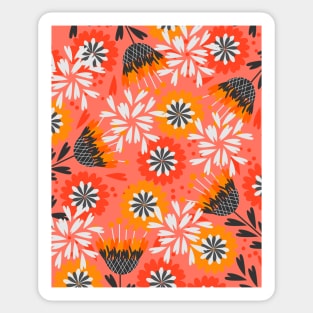 Sweet floral spring pattern Sticker